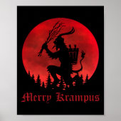 Merry Krampus Kerstmis Horror Ugly Sweater E Poster (Voorkant)