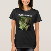 Merry Krampus Kerstmis Horror Ugly Sweater E T-shirt (Voorkant)