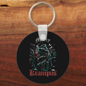 Merry Krampus Kerstmishorror Ugly Evil Paja Sleutelhanger (Voorkant)