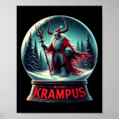 Merry Krampus komt naar de stad Xmas Horro Poster (Voorkant)