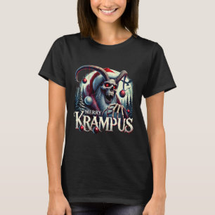 Merry Krampus komt naar horrorstad CHR T-shirt