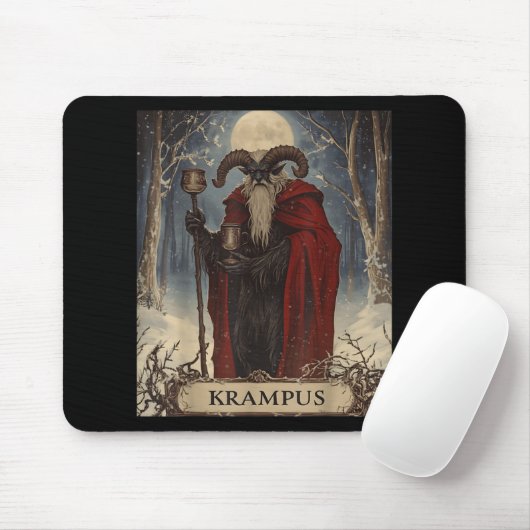 Merry Krampus Pajama Funny Christmas Horror Ugly S Muismat (Met muis)