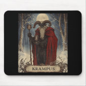 Merry Krampus Pajama Funny Christmas Horror Ugly S Muismat (Voorkant)