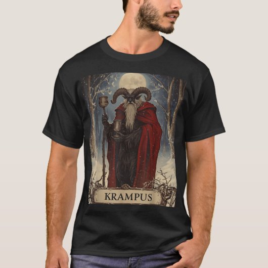 Merry Krampus Pajama Funny Christmas Horror Ugly S T-shirt (Voorkant)