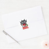MERRY KRAMPUS RONDE STICKER (Envelop)