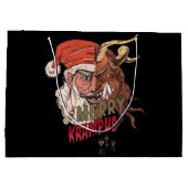 Merry Krampus Scary Santa Horror Kerstmis Groot Cadeauzakje (Achterkant)
