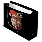 Merry Krampus Scary Santa Horror Kerstmis Groot Cadeauzakje (Voorkant Gekanteld)