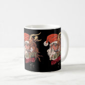 Merry Krampus Scary Santa Horror Kerstmis Koffiemok (Voorkant rechts)