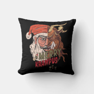 Merry Krampus Scary Santa Horror Kerstmis Kussen