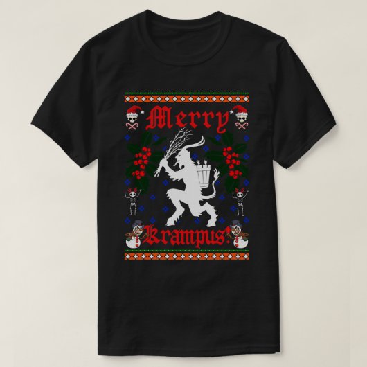 Merry Krampus T-shirt (Design voorkant)
