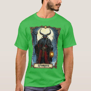 Merry Krampus Tarot Kaart Kerst Horror Ugly Swe T-shirt