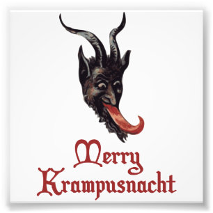 Merry Krampusnacht Foto Afdruk
