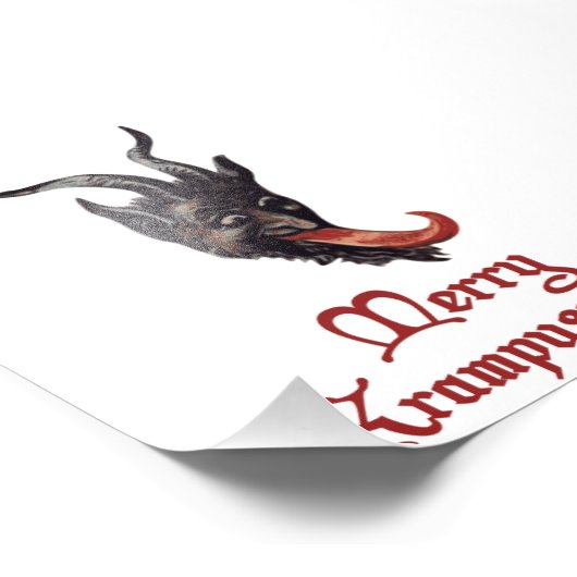 Merry Krampusnacht Foto Afdruk (Hoek)