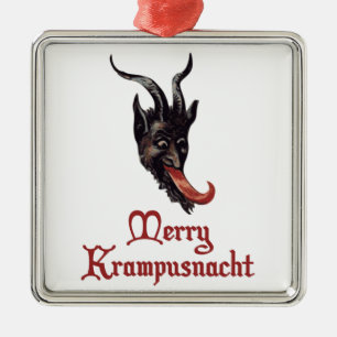 Merry Krampusnacht Metalen Ornament