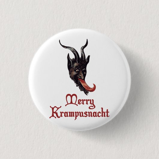 Merry Krampusnacht Ronde Button 3,2 Cm (Voorkant)
