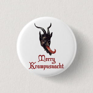 Merry Krampusnacht Ronde Button 3,2 Cm