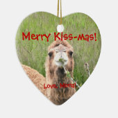 Merry Kus-mas!  Liefde, Mona. Keramisch Ornament (Rechts)