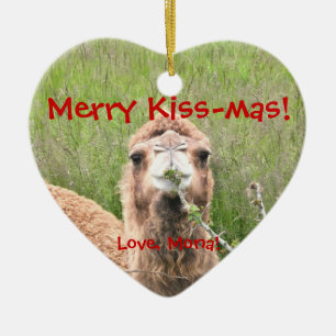 Merry Kus-mas!  Liefde, Mona. Keramisch Ornament