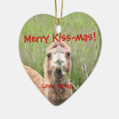 Merry Kus-mas!  Liefde, Mona. Keramisch Ornament (Links)