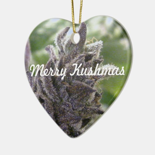 Merry Kushmas Keramisch Ornament (Links)