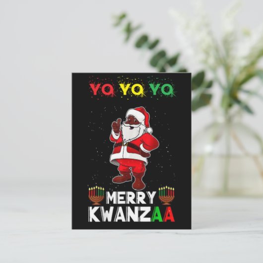 Merry Kwanzaa Karenga Briefkaart (Staand voorkant)