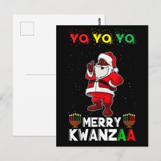 Merry Kwanzaa Karenga Briefkaart (Voorkant / Achterkant)