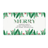 MERRY-label Etiket (Voorkant)