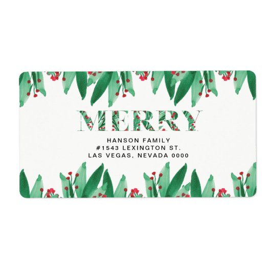 MERRY-label Etiket (Voorkant)