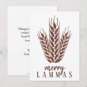 Merry Lammas Autumn Glitter Wheat Pagan Holiday (Voorkant / Achterkant)
