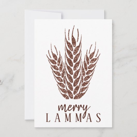 Merry Lammas Autumn Glitter Wheat Pagan Holiday (Voorkant)
