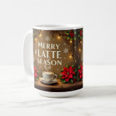 Merry latte season  koffiemok (Voorkant links)