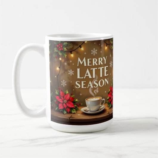 Merry latte season  koffiemok (Links)