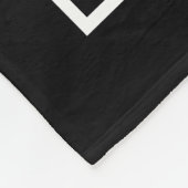 Merry Laxmas Black Christmas Lacrosse Christmas Fleece Deken (Hoek)