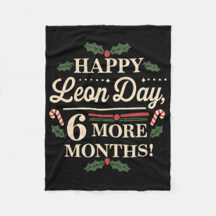 Merry Leon Day Noel lafaards Grappige Kersttelling Fleece Deken