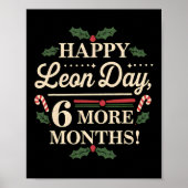 Merry Leon Day Noel lafaards Grappige Kersttelling Poster (Voorkant)