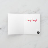 Merry Leonberger Kerstkaart Feestdagen Kaart (Binnen)