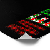 Merry Leopard Pajama Vrouwen Messy Bun Rendier Chr Poster (Hoek)