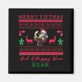 Merry Liftmas And A Happy New Rear Ugly Xmas Gym W Magneet (Voorkant)