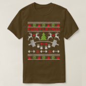 Merry Liftmas Fitness Workout met kerstmis T-shirt (Design voorkant)