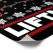 Merry Liftmas Fun Christmas Gym Workout Fitness Gi Poster (Hoek)