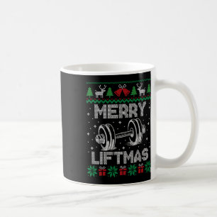 Merry Liftmas Funny Kerstmis fitness Koffiemok