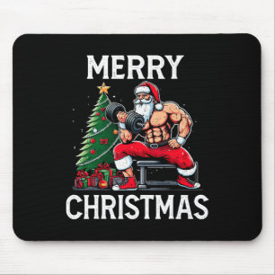 Merry Liftmas Funny Santa Xmas Gym Bodybuilding Ch Muismat
