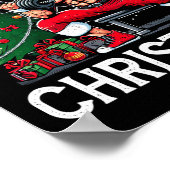 Merry Liftmas Funny Santa Xmas Gym Bodybuilding Ch Poster (Hoek)