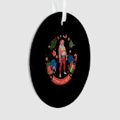 Merry Liftmas Kerstmis Bodybuilder Gym Workout Ornament (voorkant)