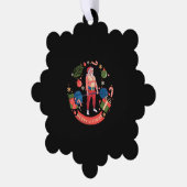 Merry Liftmas Kerstmis Bodybuilder Gym Workout Ornament Kaart (Links)