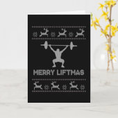 Merry Liftmas - Kerstmis Kaart (Gele Bloem)
