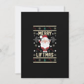 Merry Liftmas Lifting Kerstkerstkerstman Gym Wo Kaart (Voorkant)