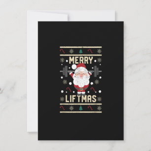 Merry Liftmas Lifting Kerstkerstkerstman Gym Wo Kaart