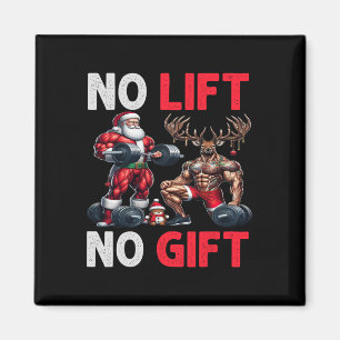 Merry Liftmas Muscle Santa Gewichtheffen Xmas Body Magneet