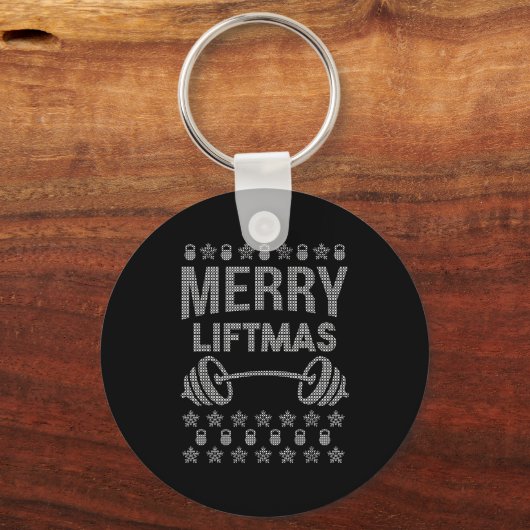 Merry Liftmas Shirt _ Funny Christmas Shirts  Sleutelhanger (Voorkant)